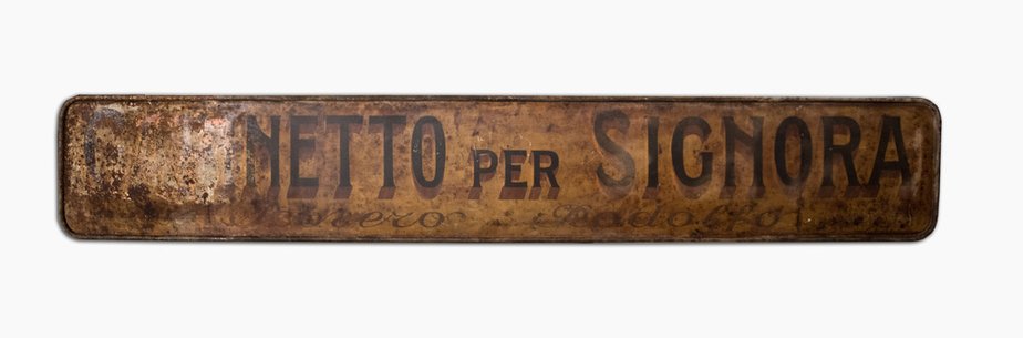 Iron Hairdresser Cabinet Sign-NZV-1182763