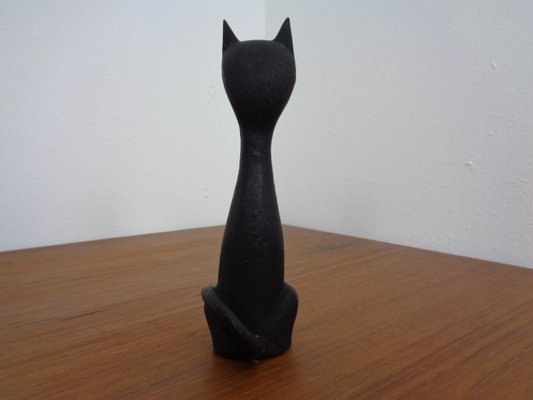 Iron Paper Weight Black Cat, 1960s-RDW-1059152