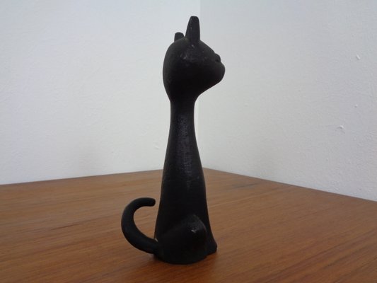 Iron Paper Weight Black Cat, 1960s-RDW-1059152