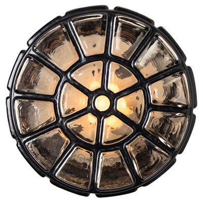 Iron Round Limburg Flush Mount, 1970s-VDW-1704088