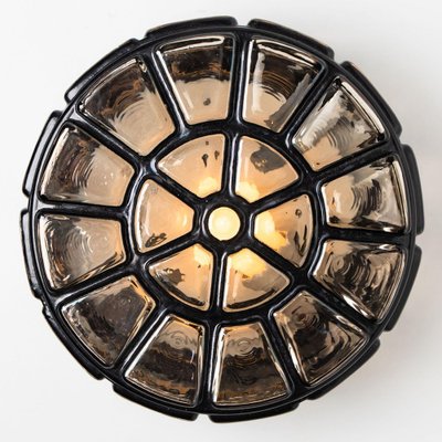 Iron Round Limburg Flush Mount, 1970s-VDW-1704088