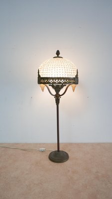 Iron Table Lamp with Crystal Top, Germany, 1930s-KK-1014744