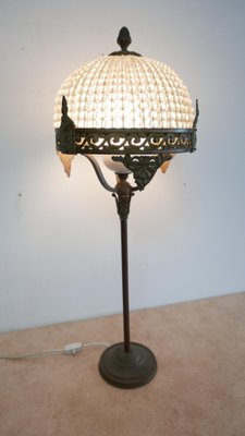 Iron Table Lamp with Crystal Top, Germany, 1930s-KK-1014744