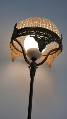 Iron Table Lamp with Crystal Top, Germany, 1930s-KK-1014744