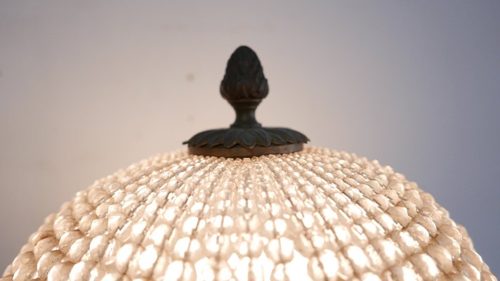 Iron Table Lamp with Crystal Top, Germany, 1930s-KK-1014744