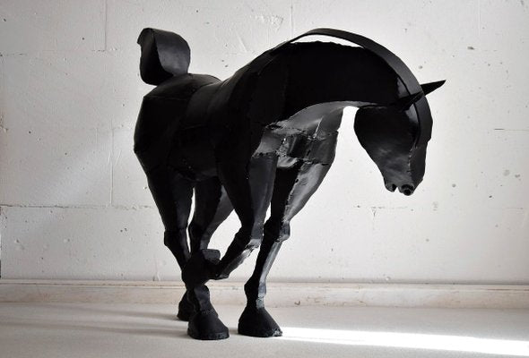 Iron Welded Horse Sculpture by Lida Boonstra, 1998-IEI-776322