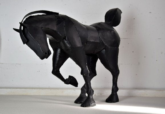 Iron Welded Horse Sculpture by Lida Boonstra, 1998-IEI-776322