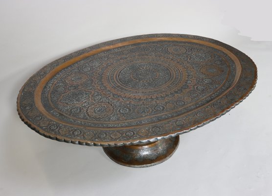 Islamic Ottoman Copper Table Tray, 1900s-UZN-1729623