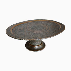 Islamic Ottoman Copper Table Tray, 1900s-UZN-1729623