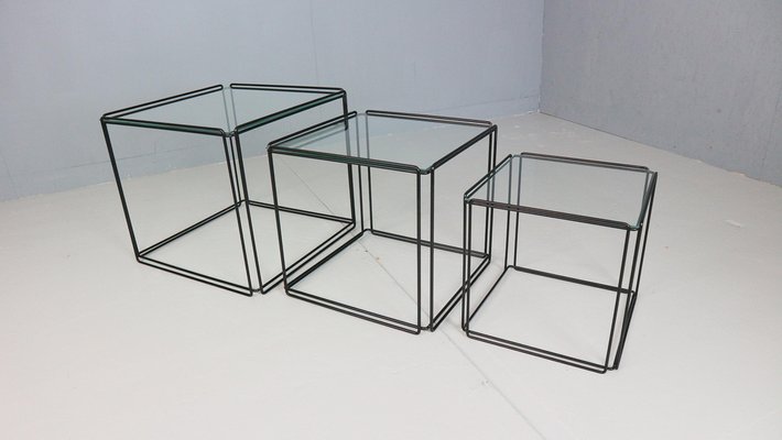 Isocele Nesting Tables by Max Sauze, 1970s, Set of 3-DT-2039405