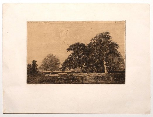 Israel Henriet - Landscape - Original Etching - Late-17th Century-ZCI-835740