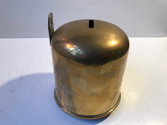 Israeli Brass Church Collection Box, 1920s-LCR-872958