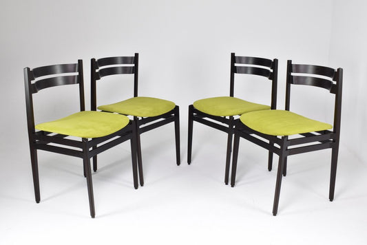 Italian 107 Dining Chairs by Gianfranco Frattini for Cassina, 1960s, Set of 8