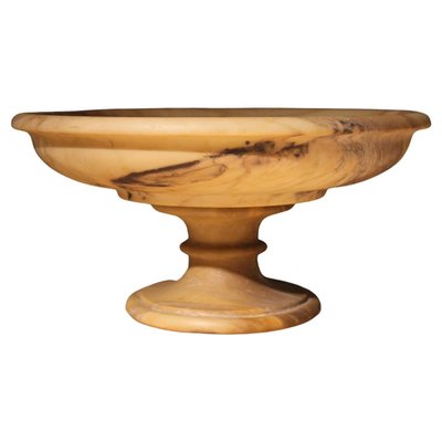 Italian 19th Century Neoclassical Marble Bowl on Pedestal or Tazza Centerpiece-AXE-1433406