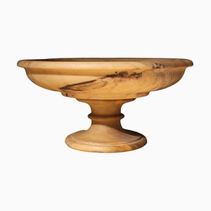 Italian 19th Century Neoclassical Marble Bowl on Pedestal or Tazza Centerpiece-AXE-1433406