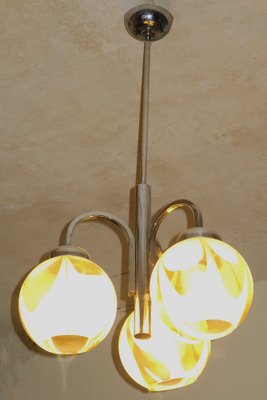 Italian 3-Arm Chandelier in Murano Glass, 1960s-ED-1799405