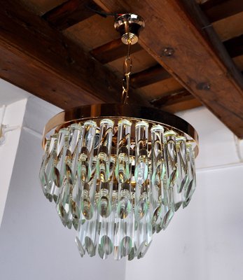 Italian 3 Tiers Glass Chandelier from Venini, 1970-EJE-1174563