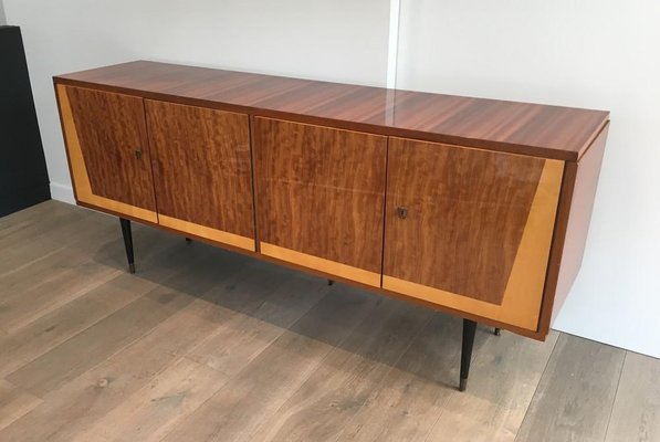 Italian 4-Door Wooden Sideboard, 1960s-BA-658370