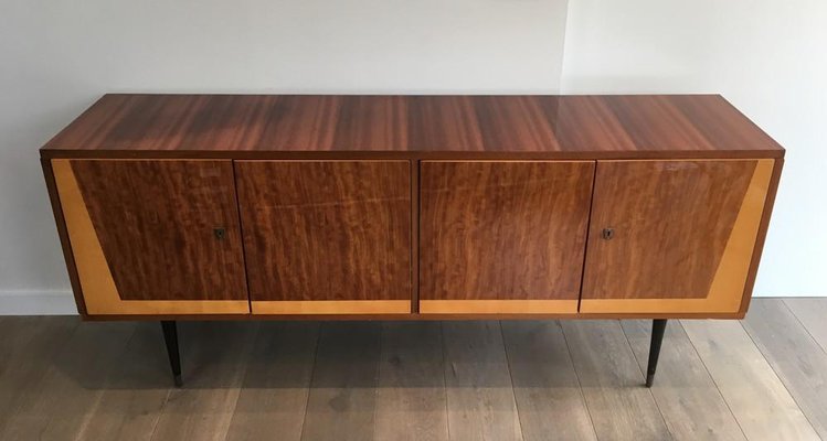 Italian 4-Door Wooden Sideboard, 1960s-BA-658370