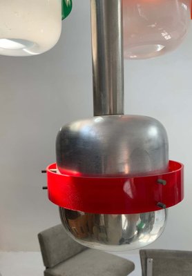 Italian 4-Light Suspension Pendant Lamp, 1950s-HUR-655243