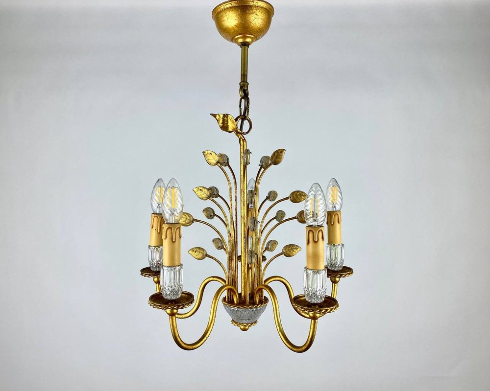 Italian 5-Arm Chandelier by Banci Firenze, 1970s