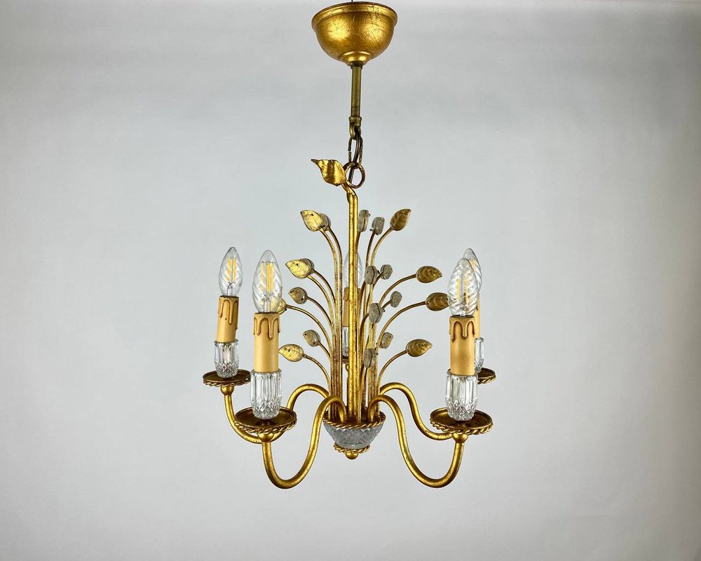 Italian 5-Arm Chandelier by Banci Firenze, 1970s