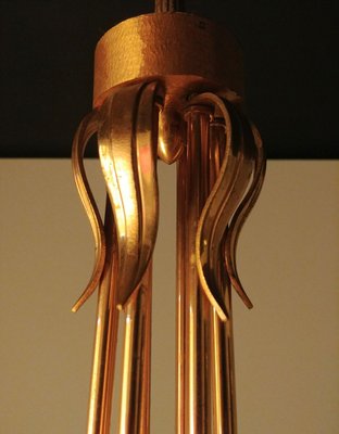 Italian 6-Light Chandelier by Oscar Torlasco, 1960s-ZST-632456