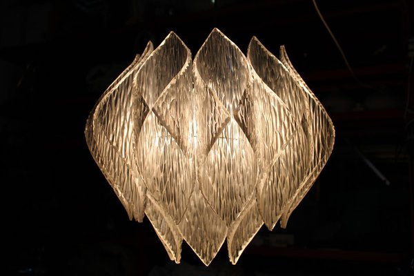 Italian Acrylic Glass Ceiling Light, 1970s-EH-1757026