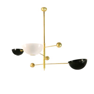 Italian Adjustable Counterweight Lamp in Brass in the style of Stilnovo, 1960s-WLO-2035372