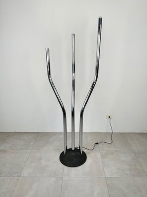 Italian Adjustable Floor Lamp in Chrome by Reggiani, 1970s-LYQ-1297042