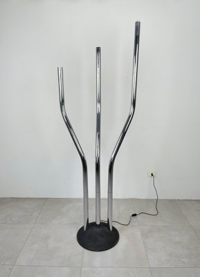 Italian Adjustable Floor Lamp in Chrome by Reggiani, 1970s-LYQ-1297042