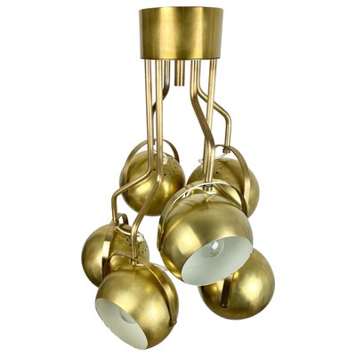 Italian Adjustable Lights Chandelier in Brass by Goffredo Reggiani, 1960s-LYQ-1171666