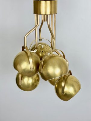 Italian Adjustable Lights Chandelier in Brass by Goffredo Reggiani, 1960s-LYQ-1171666