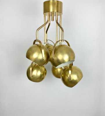 Italian Adjustable Lights Chandelier in Brass by Goffredo Reggiani, 1960s-LYQ-1171666