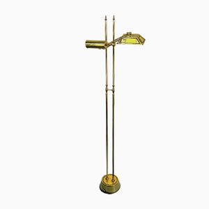 Italian Adjustable Solid Brass Floor Lamp, 1970s-OT-1298489