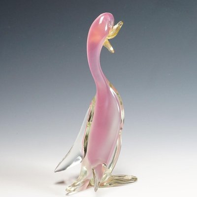 Italian Alabaster Art Glass Duck by Archimedes Seguso, 1950s-KJP-1327065