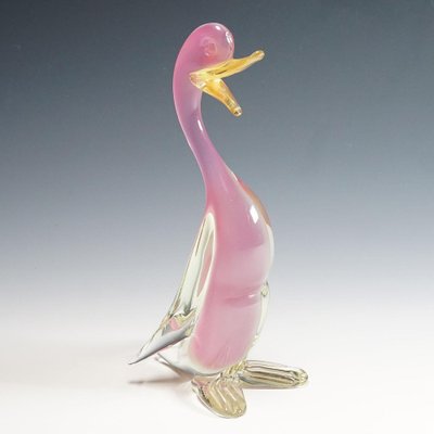 Italian Alabaster Art Glass Duck by Archimedes Seguso, 1950s-KJP-1327065