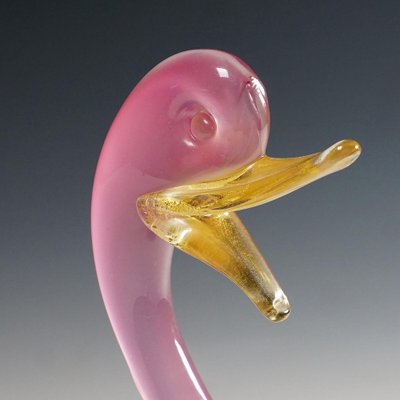 Italian Alabaster Art Glass Duck by Archimedes Seguso, 1950s-KJP-1327065