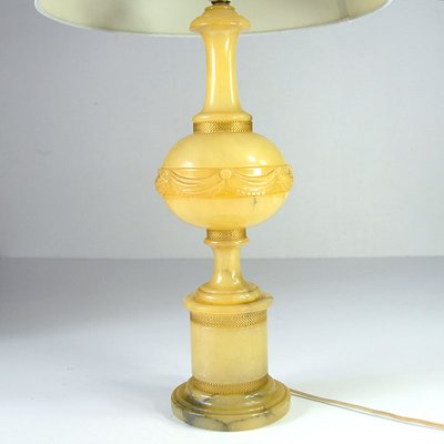 Italian Alabaster Baluster Lamp, 1960s-GIW-1315499