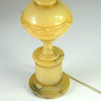 Italian Alabaster Baluster Lamp, 1960s-GIW-1315499