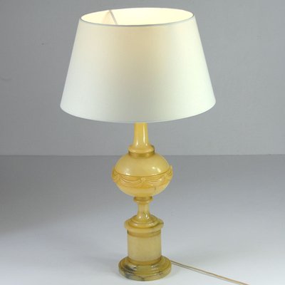 Italian Alabaster Baluster Lamp, 1960s-GIW-1315499