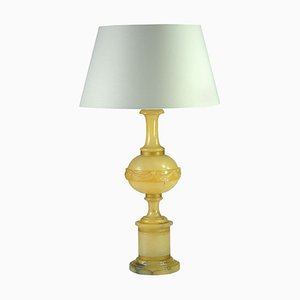 Italian Alabaster Baluster Lamp, 1960s-GIW-1315499