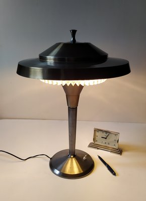 Italian Aluminium Table Lamp attributed to Artemide, 1950-EI-68143