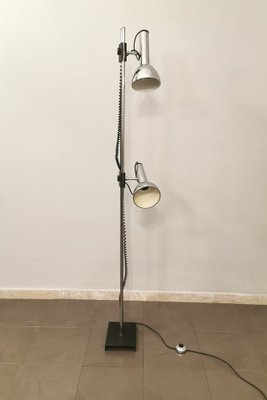 Italian Aluminum & Chromed Metal Floor Lamp from Luci Italia, 1970s-ZST-1219614