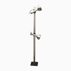 Italian Aluminum & Chromed Metal Floor Lamp from Luci Italia, 1970s-ZST-1219614