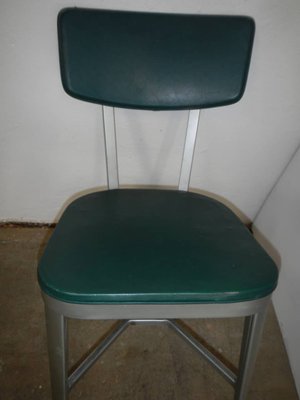 Italian Aluminum Desk Chair, 1950s-WWQ-884698