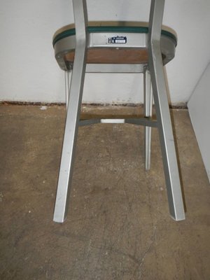 Italian Aluminum Desk Chair, 1950s-WWQ-884698