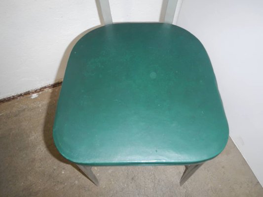 Italian Aluminum Desk Chair, 1950s-WWQ-884698