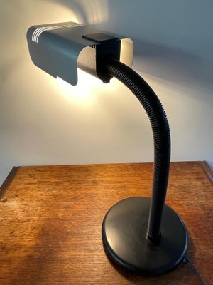 Italian Aluminum Gooseneck Lamp by Targetti Sankey, 1970s-WQJ-1056565