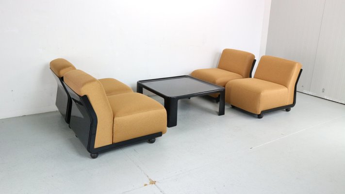 Italian Amanta 24 Chairs by Mario Bellini for C&B, 1970s, Set of 5-DT-2026289